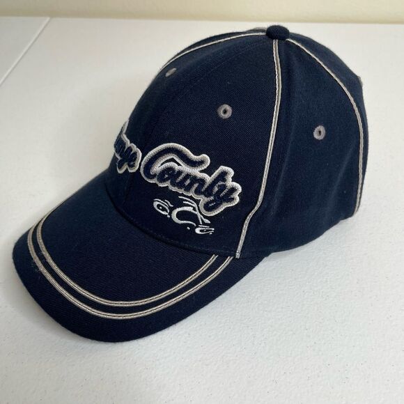 Vintage Bio-Domes Headgear Orange County Choppers Navy Wool Blend One Size Hat - Picture 2 of 13